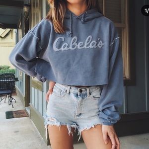 VINTAGE CROPPED HOODIE